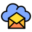open-message-cloud-networking-information-technology-icon