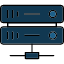 host-private-hosting-protection-safe-server-shield-storage-icon