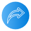 arrow-arrows-direction-curved-right-icon