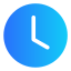 clock-time-gradient-blue-icon