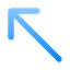 arrow-up-left-direction-navigation-position-slope-icon