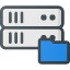 serverdatabase-data-storage-folder-icon