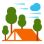 tent-autumn-camping-forest-fall-icon