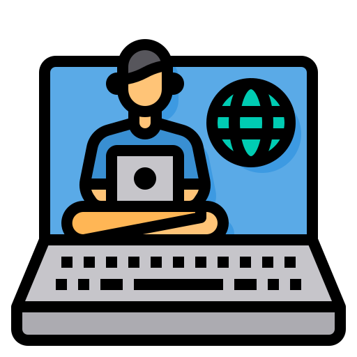 elearning icon, laptop icon, computer icon, world icon, learning icon
