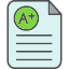 a+-education-essay-grade-school-test-paper-icon