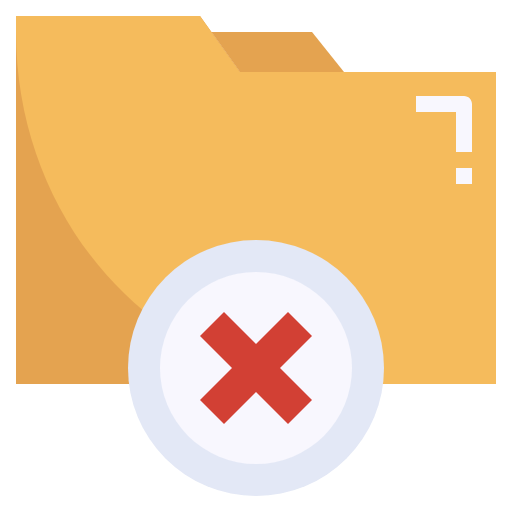file icon, and icon, folder icon, flaticon icon, decline icon, delete icon, office  icon, material icon