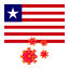 flag-country-corona-virus-liberia-icon