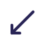 arrow-down-left-long-long-down-left-extended-down-left-elongated-down-left-icon