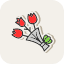 bouquet-compassion-flower-flowers-gift-love-valentines-icon