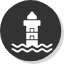 badge-landscape-lighthouse-night-outdoor-scenery-sea-icon