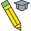 education-pencil-cap-pen-graduation-icon