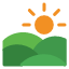 land-plantation-sun-farm-agriculture-icon
