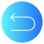 turn-back-left-arrow-sign-side-indication-signal-icon