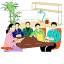 table-chair-tree-computer-office-people-meeting-icon