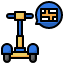 map-street-scooter-transportation-excercise-icon