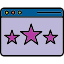 web-page-feedback-nft-certificate-copywriting-rating-star-icon