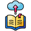 e-learning-course-on-cloud-storage-icon