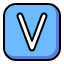 v-alphabet-abecedary-sign-symbol-letter-icon
