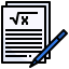 nerd-filloutline-math-formula-education-document-pencil-icon