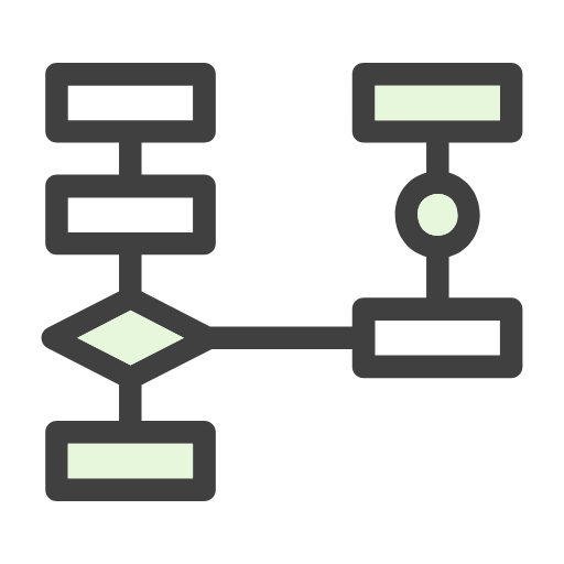 algorithm icon, flow icon, diagram icon, flowchart icon, workflow icon ...