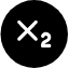 subscript-x2-x-icon