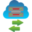 data-transfer-cloud-exchange-server-sync-icon