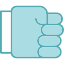 gesture-hand-press-responsive-icon