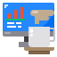 monitor-chart-graph-hot-coffee-cup-icon