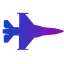 gradient-fighter-jet-silhouette-icon