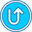 arrow-direction-pointer-top-turn-up-icon