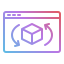 designthinkingdview-rotation-arrow-d-view-object-icon
