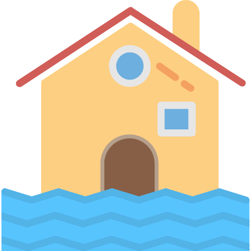 beach icon, destruction icon, disaster icon, floods icon, house icon ...