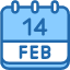 calendar-febraury-fourteen-date-monthly-time-month-schedule-icon