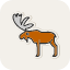 animals-bull-moose-elk-mammal-head-icon