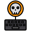 keyboard-skull-hacker-icon