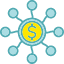 crowdfunding-turnover-money-flow-icon