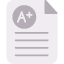 a-education-essay-grade-school-test-paper-icon