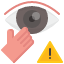 avoid-touching-eyes-covid-coronavirus-protection-icon-icon