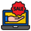 laptop-ecommerce-shopping-hand-sale-icon