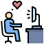 working-love-happy-entrepreneur-chat-dating-icon