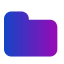 gradient-folder-closed-black-shape-icon