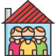 people-quarantine-stay-at-home-mask-icon
