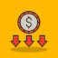 money-loss-budget-cash-chart-graph-profit-icon