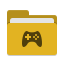 games-yellow-folder-work-archive-play-icon