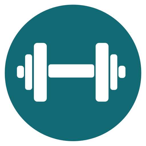 exercise icon, dumbbells icon, gym icon, fitness icon, daily