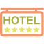 five-stars-hotel-signal-icon