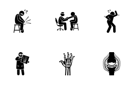 Arthritis and Joint Pain icon set