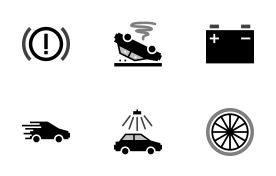 Automobile Street icon set