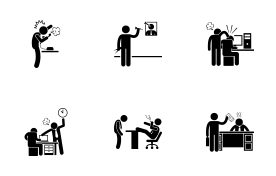 Bad Boss icon set