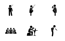 Bad Habits icon set